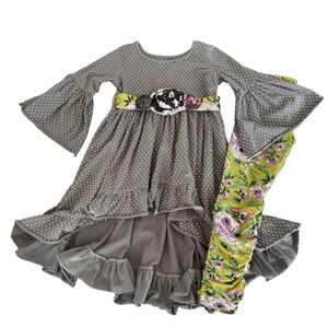 Ensemble Deux Pièces Mustard Pie Filles Taille 2T - Occasion En Très Bon état